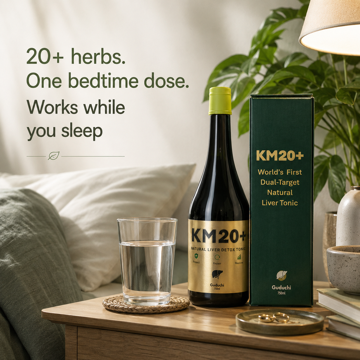 KM20+ Ayurvedic Wellness Blend | 20+ Herbs for Daily Liver Care
